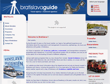 Tablet Screenshot of bratislavaguide.sk